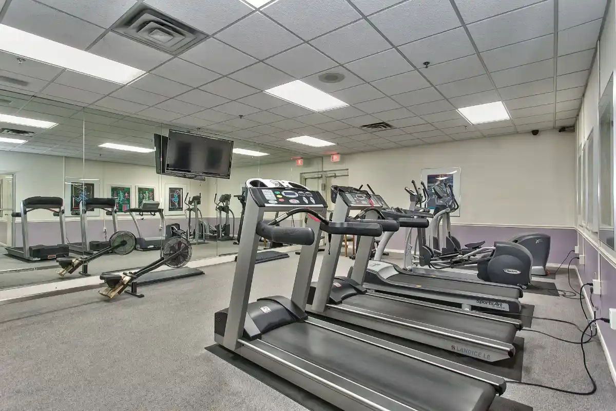 Fitness room.