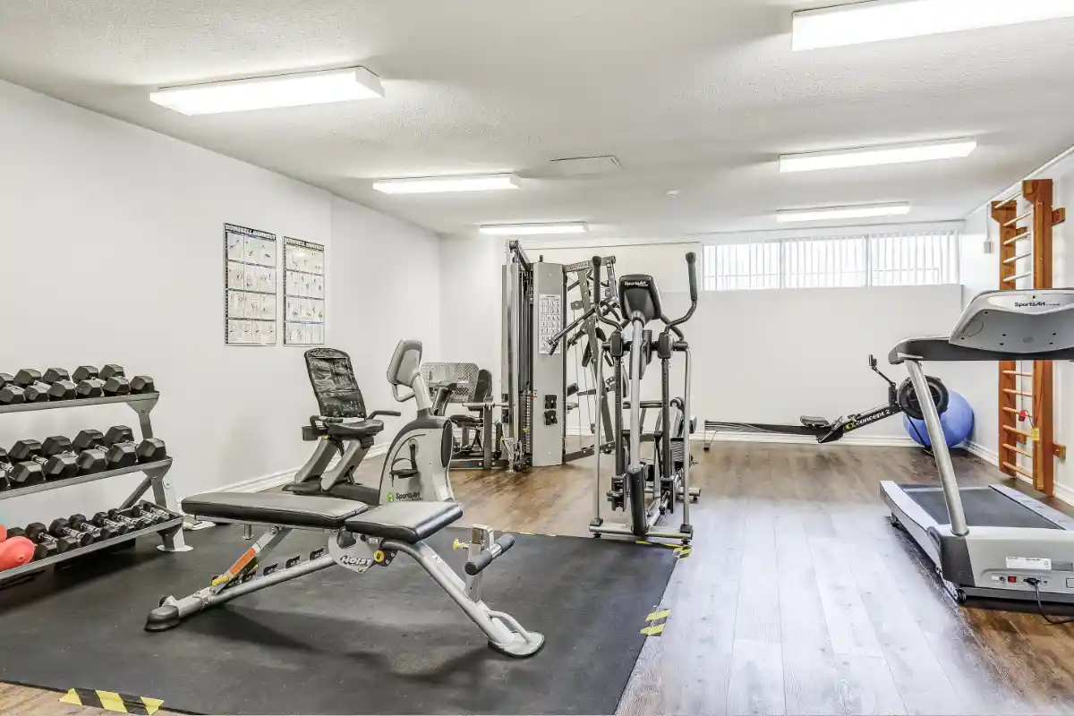 Fitness room.