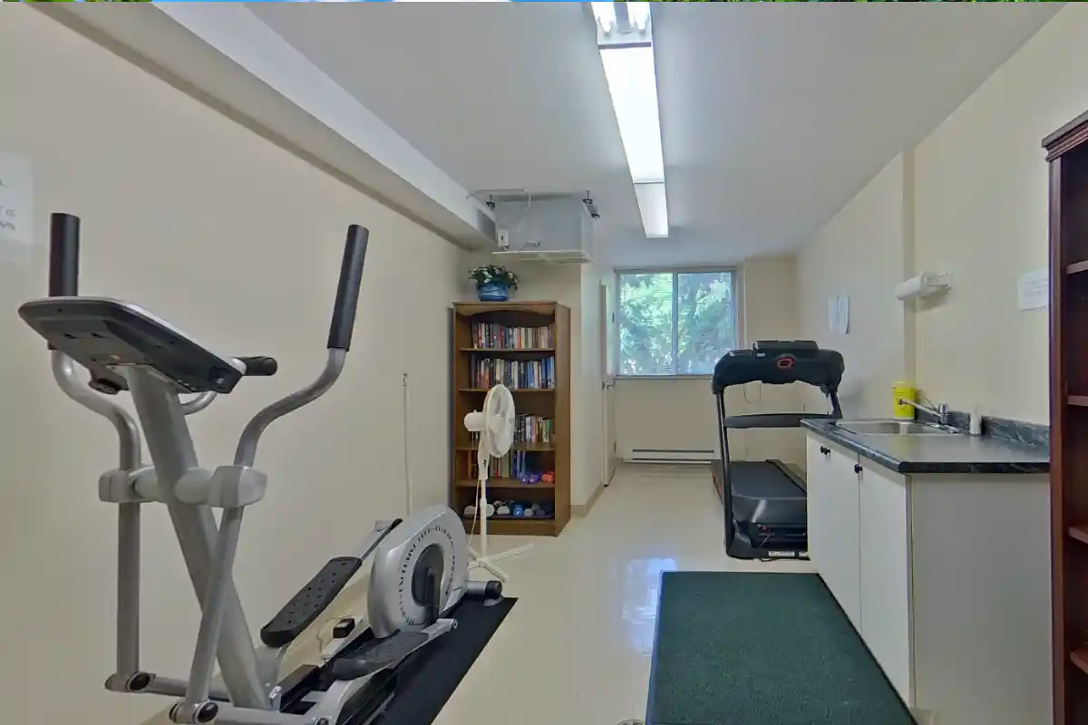 Fitness room.