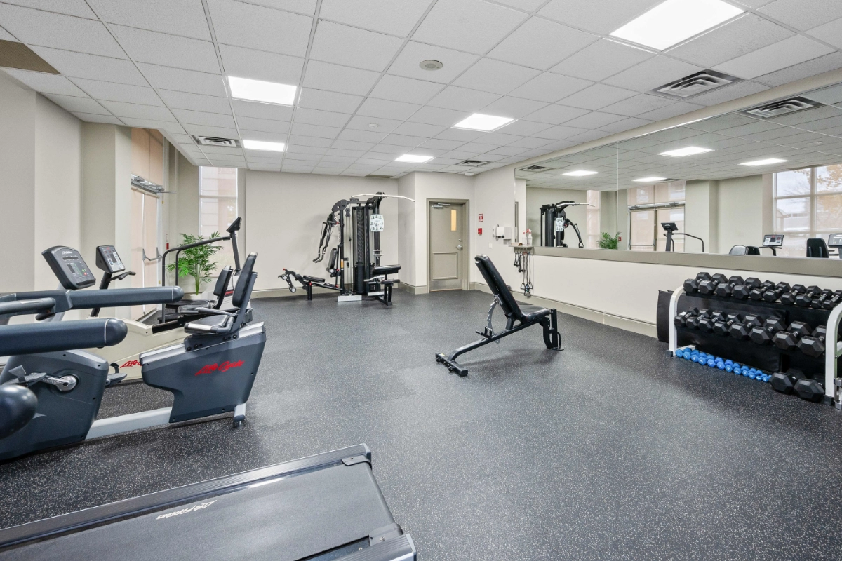 Fitness room.